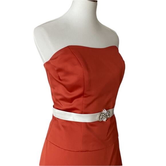 Alfred Angelo Vintage Strapless Gown Medium Y2K Bridesmaid Formal Homecoming Set - Picture 7 of 17